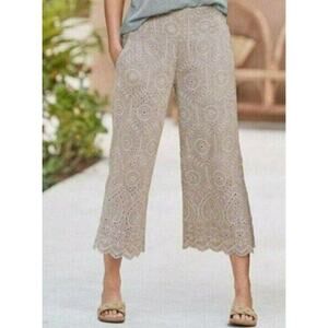 Sundance Cream Wide Leg Pants